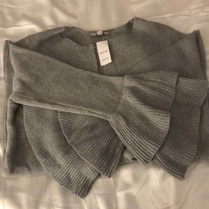 LOFT Cardigan with Tiered Bell Sleeves